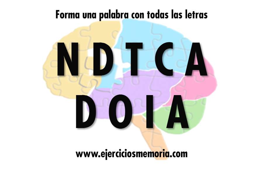 Forma una palabra con las letras