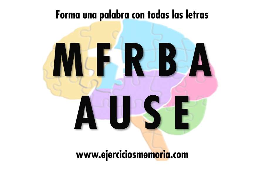 Forma una palabra con las letras