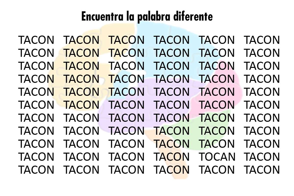 Encuentra la palabra diferente