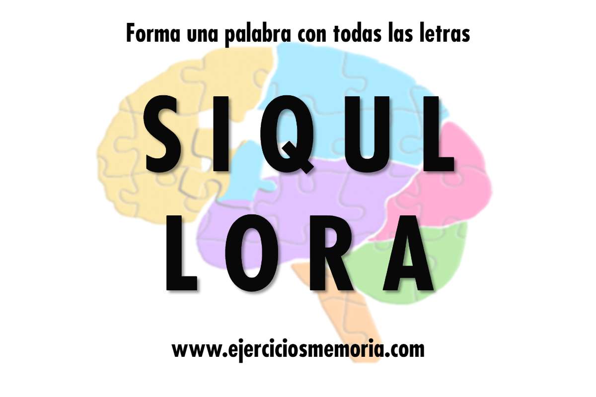 Forma una palabra con las letras